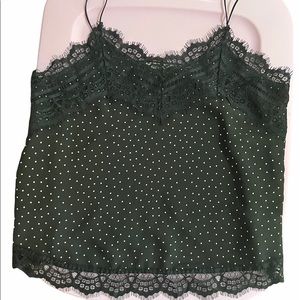 Cute black and white camisole size M